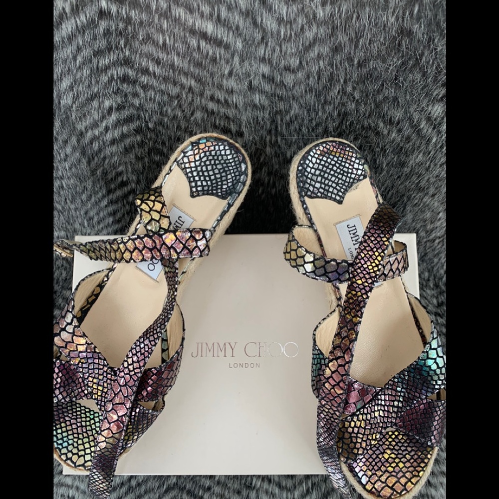 JIMMY CHOO “Pepper” Wedge Platforms size 41